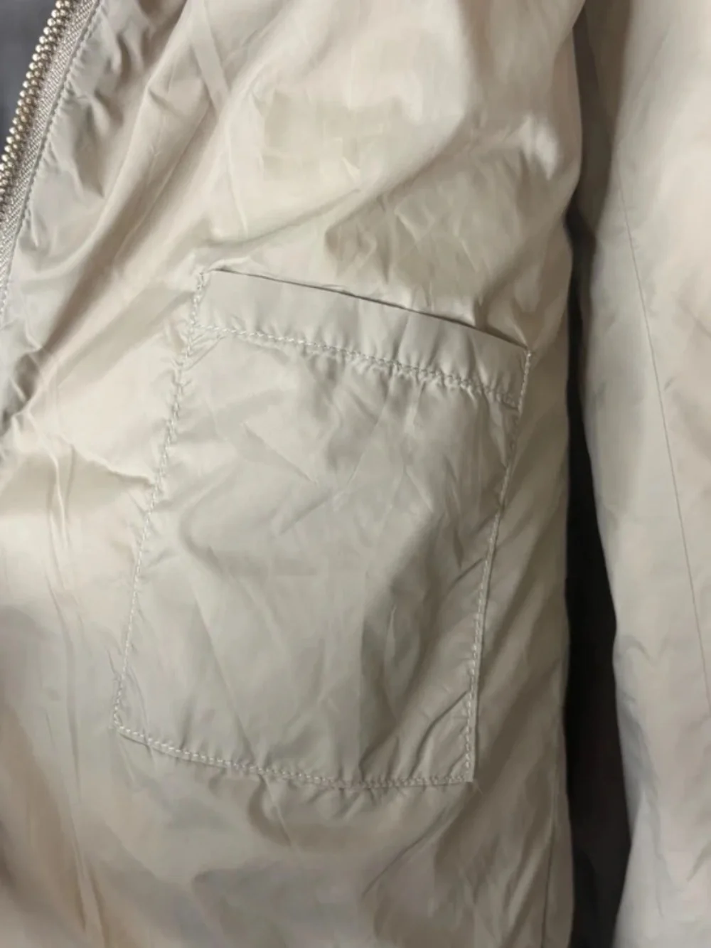 Multiples Women’s 2X Quilted Lightweight Vest Taupe Zip Front NWOT